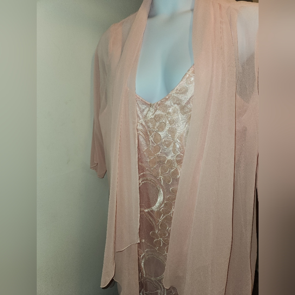 New two piece satin dress